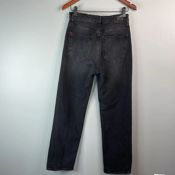 BDG Urban Outfitters Stretch Cowboy Jean Black Denim High Waist Rigid Size 28 - Picture 6 of 9